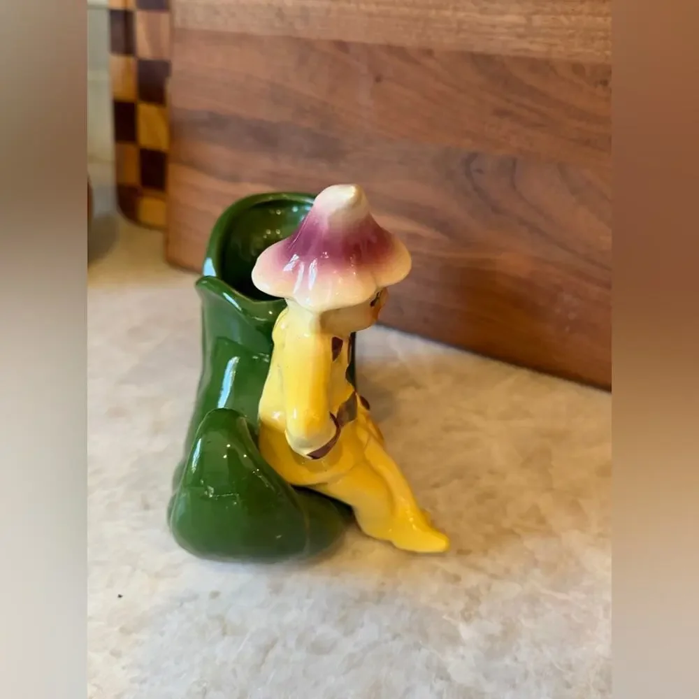 Vintage Shawnee Pottery Pixie Elf Planter